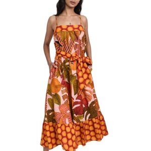 FARM Rio Summer Dream Ruffle Hem Maxi Dress